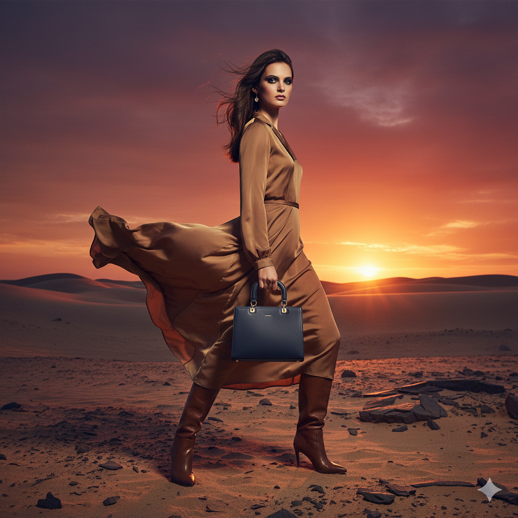 Bagco Valette Leather Satchel-Beige