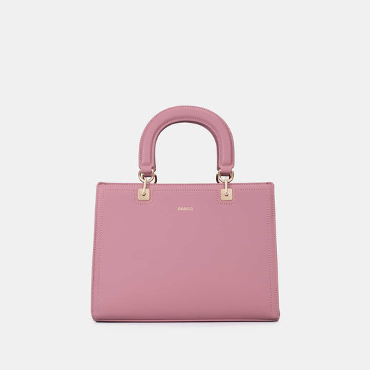 Bagco Valette Leather Satchel-Pink