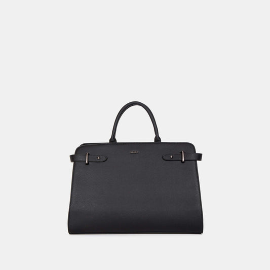 Bagco Bravura Leather Tote Set-Black