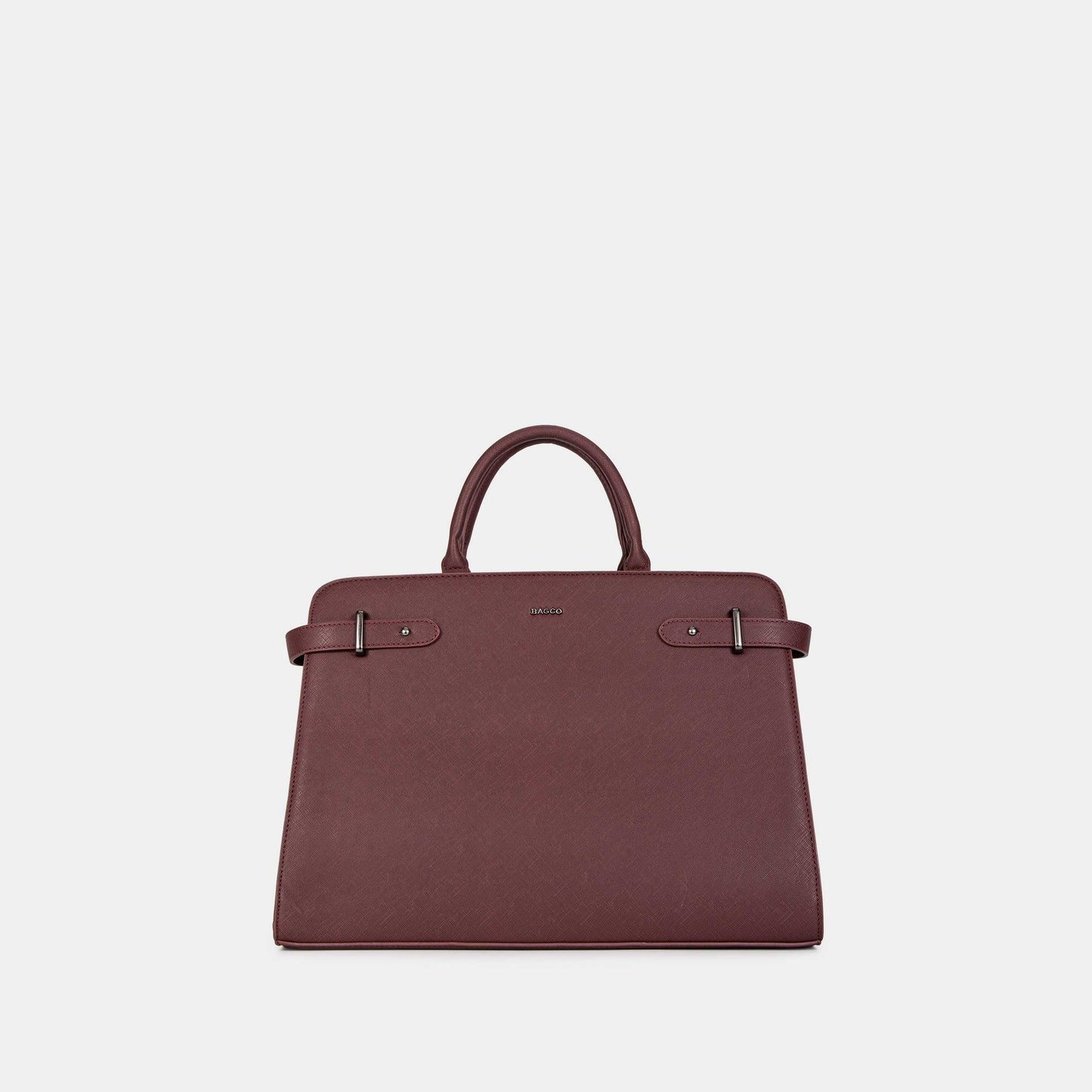 Bagco Bravura Leather Tote Set-Navy Blue