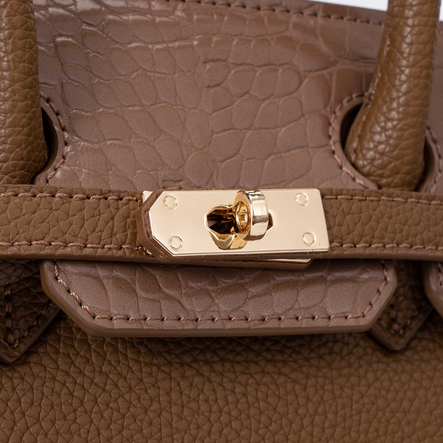 Chrisbella Elodie Leather Satchel-Brown