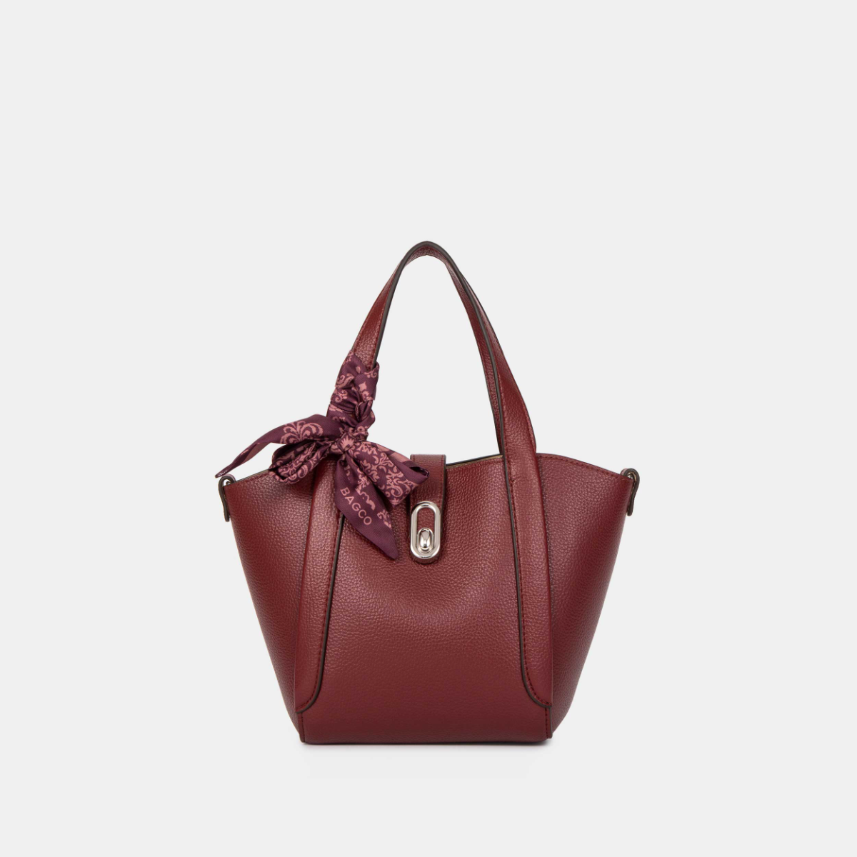 Bagco Noelle Leather Tote-Apricot