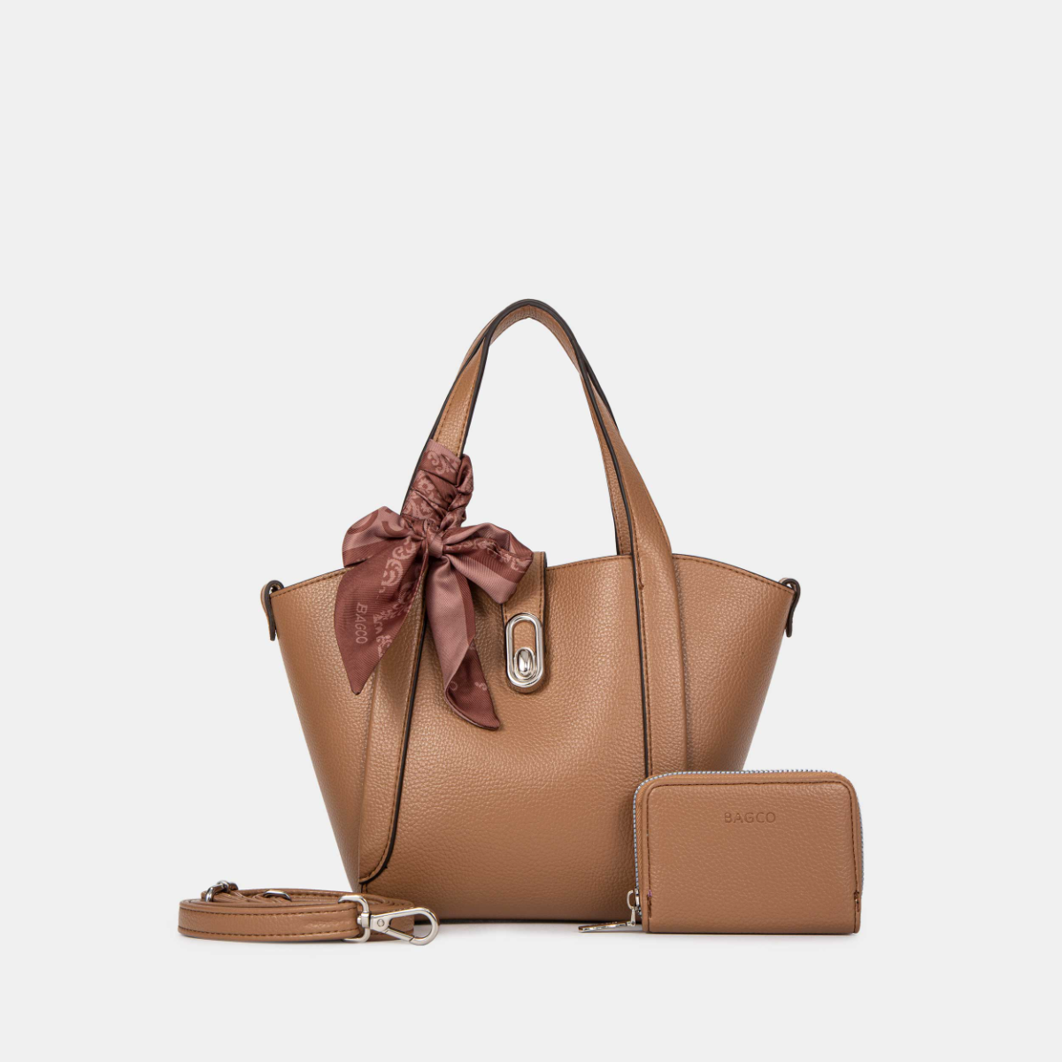 Bagco Noelle Leather Tote-Cream